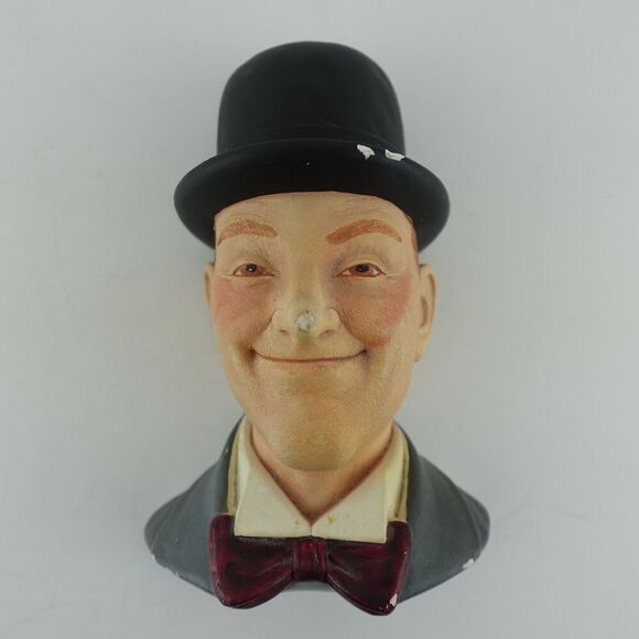 Laurel & Hardy Wall Busts By Legend Products 1984 England Signed F. Wright - Picture 2 of 16